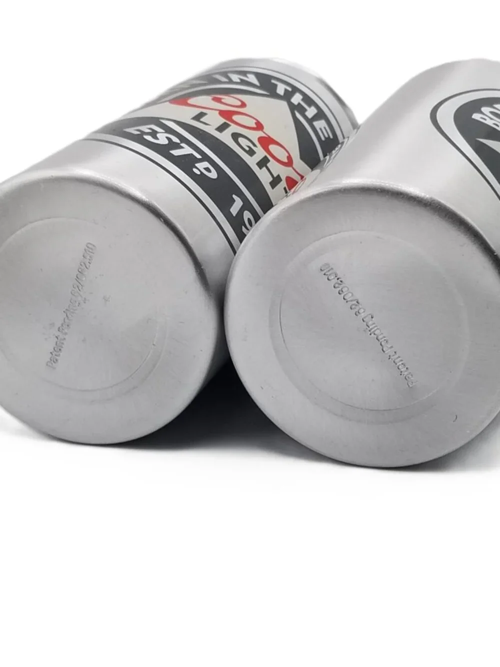 Coors Light Born in the Rockies Aluminum Can Tumblers Set of 2 Beer Drinkware